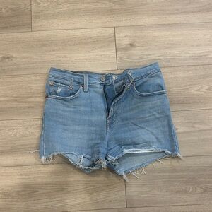 Levi's Light Blue Jean Shorts